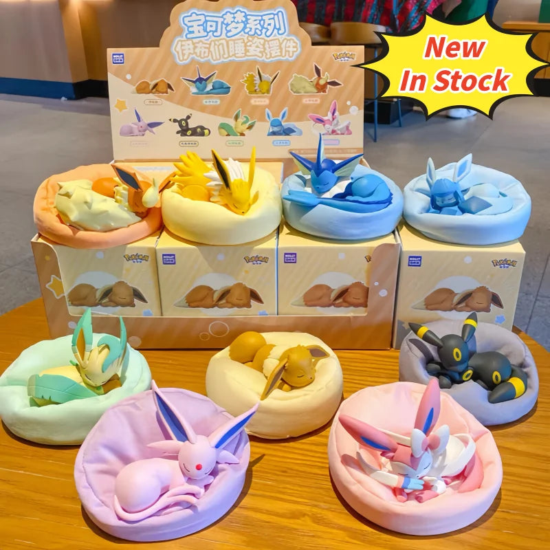 Anime Sleeping Toy Series Blind Box Model Figures - Sylveon Umbreon Flareon Jolteon