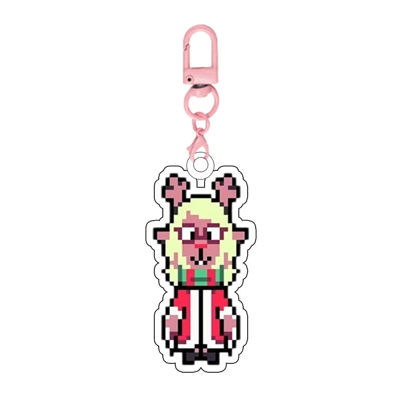 Deltarune Game Kris Susie Ralsei Noelle Acrylic Keychain Backpack Pendant Holiday Gift