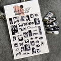 Halloween Girl Nail Stickers - 5D Embossed Anime Horror Nail Decals