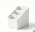 4-Slot Remote Control Organizer Tray - Desktop Storage Box for TV & Phone