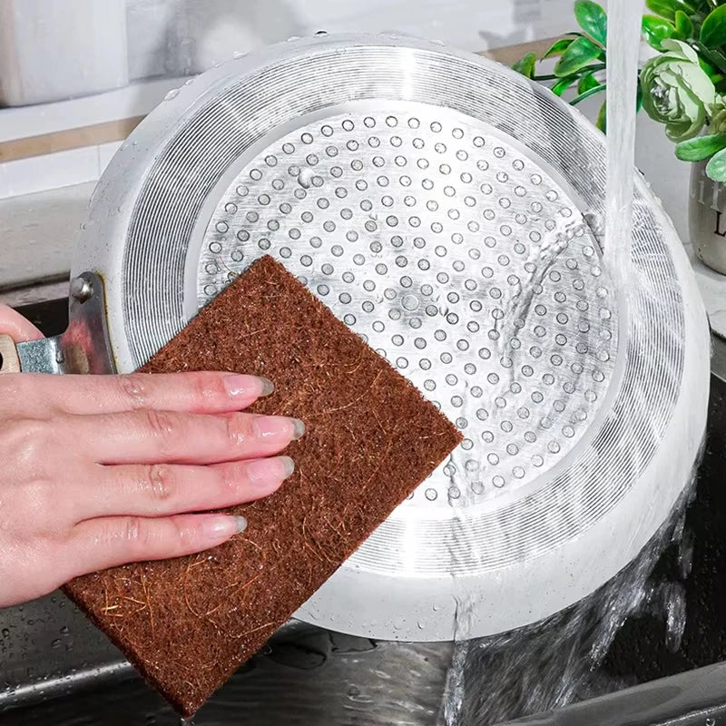 10PCS Natural Sisal Microfiber Kitchen Cleaning Sponges Eco-Friendly Dishcloths