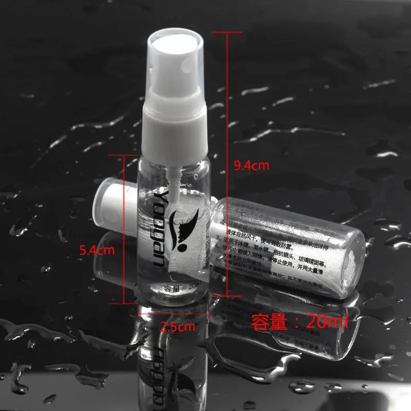 Anti-Fog Spray for Swim Goggles & Mirrors - Long-Lasting Defogger 20ml