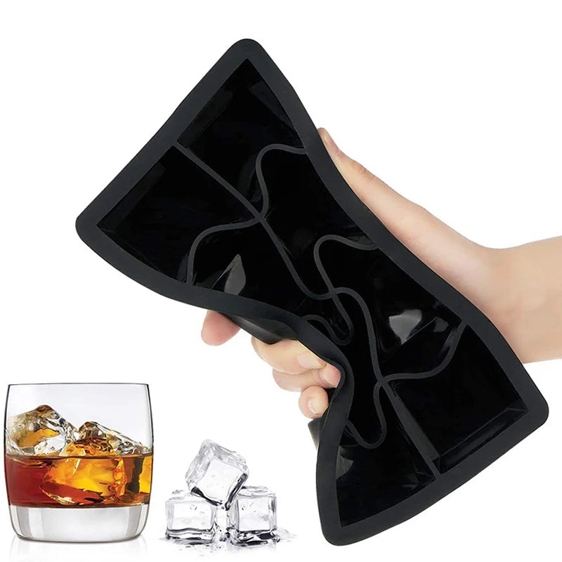 Large Food Grade Silicone Ice Cube Mold Tray for Drinks & Baking