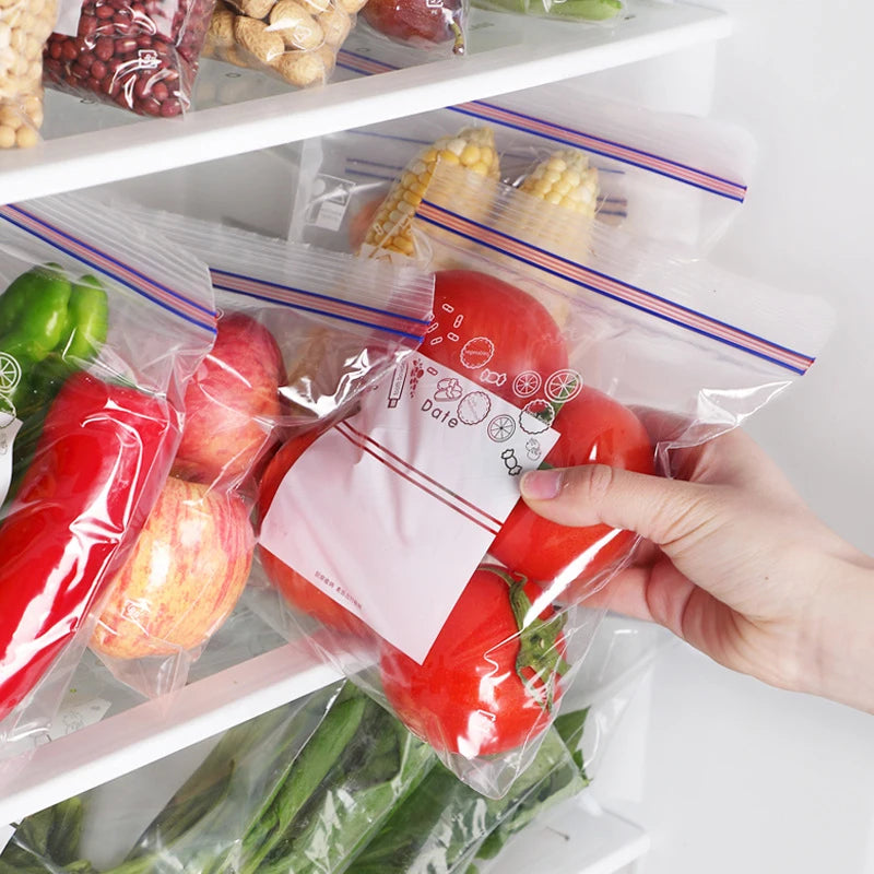 Sealed Household Food Storage Bags for Vegetables - Reusable Refrigerator Organizer