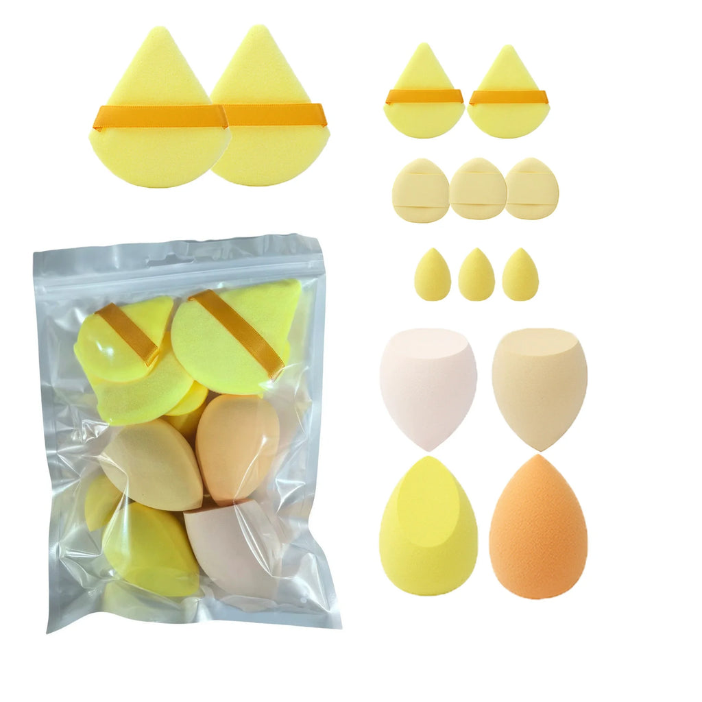 4/14Pcs Makeup Sponge Set Cosmetic Blender Beauty Egg Foundation & Powder Puff Tools
