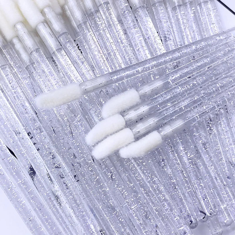 50Pcs Eyelash Extension Cleaning Brushes Makeup Mascara Applicators for Lash Removal