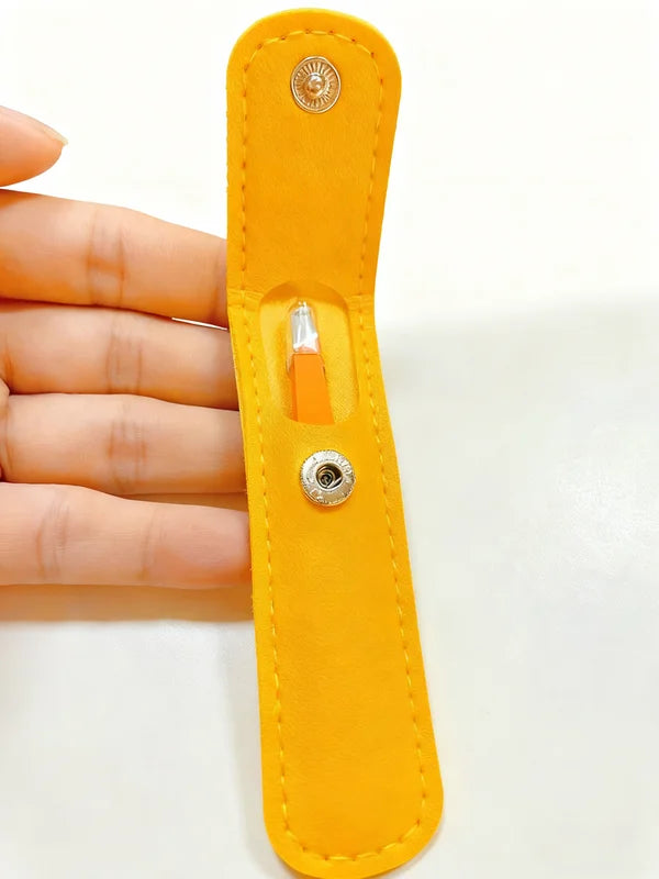 Eyebrow Tweezer Stainless Steel Slanted Hair Removal Tool for Eyebrows & Fine Hairs