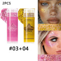 Sparkling Glitter Gel Stick for Face & Body - High Shine, Waterproof, 6 Colors