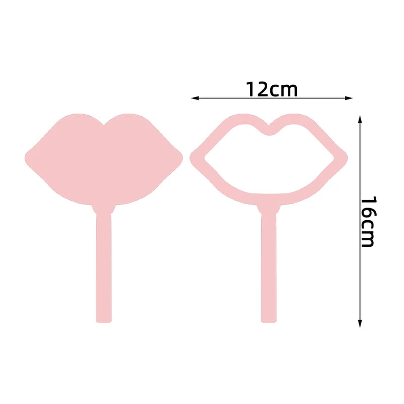 Personalized Hand Mirror with Custom Logo for Lash & Salon Artistry, Square Lip Shape