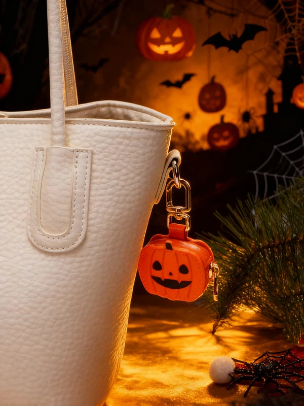 Mini PU Leather Bag Pendant Keychain Accessories for Girls - Halloween Gift