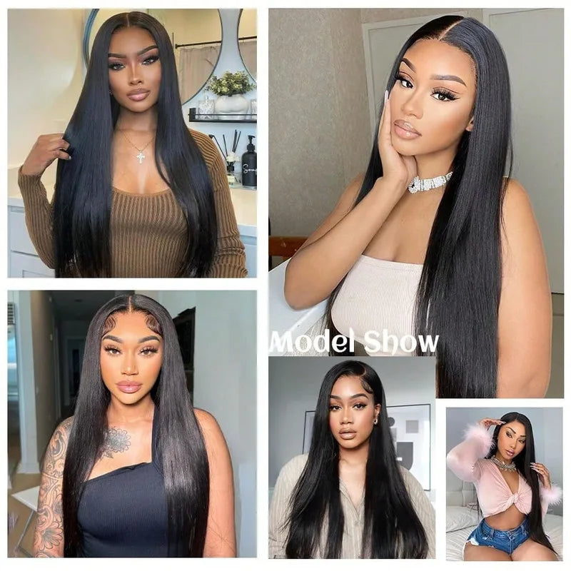 Human Hair Wigs 13x4 13x6 5x5 Lace Front & Frontal Glueless Straight Wigs