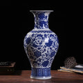 Blue and White Ceramic Vase 32cm Chinese Porcelain Home Decor Shelf Table