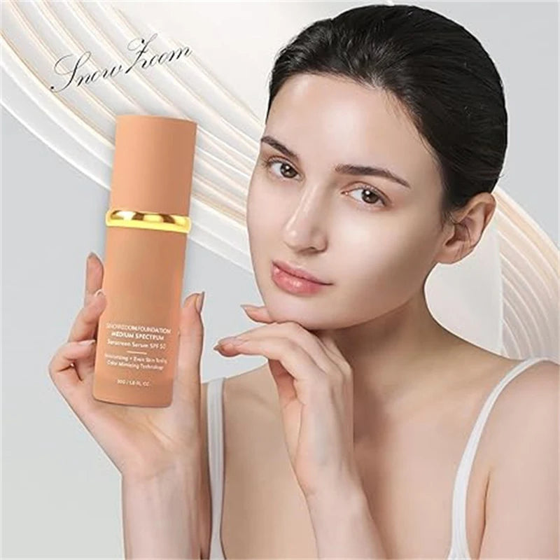 Long Lasting Waterproof Liquid Foundation 4-in-1 Bionic Temperature Changing Face Makeup