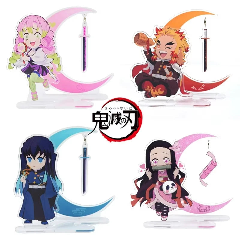 Anime Demon Slayer Acrylic Stand Figures Miniatures Manga Collectibles - Multiple Colors