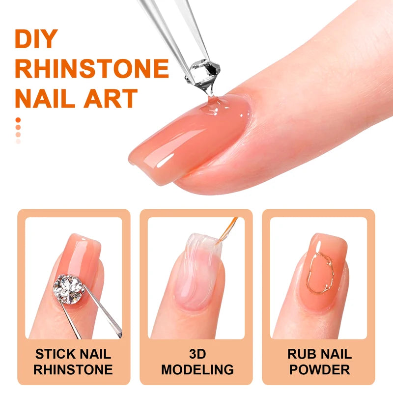 15mL Nail Gem Glue for Rhinestones and Crystals - Super Adhesive, No Wipe