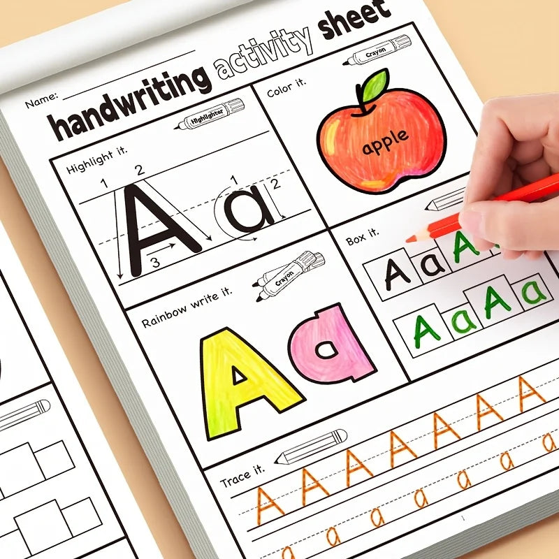 Children's Alphabet Practice Book for Preschoolers - Handwriting & Learning Exercises