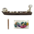 Skeleton Aromatherapy Boat Set - Resin Halloween Diffusers for Fresh Air