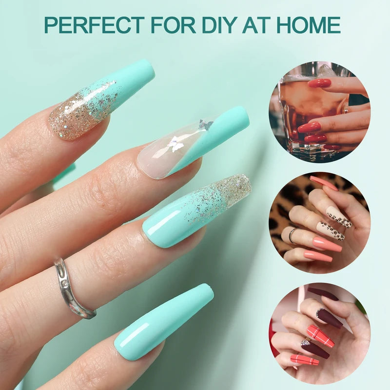 Nail Tips Set 120pcs Soft Gel Tips for Nails Acrylic & Artificial Nail Art