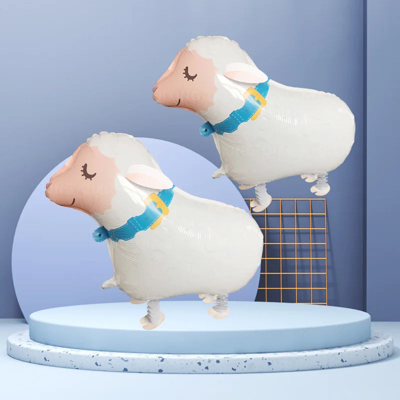 Sheep Foil Balloons Kids Party Decorations Aluminum Air Balloons - 66cm