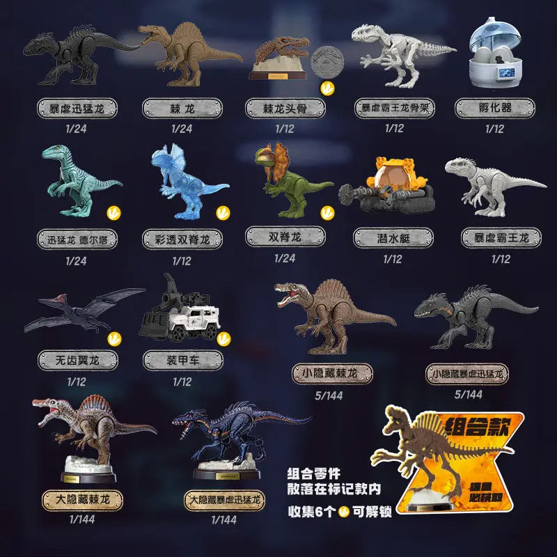 Jurassic World Dinosaur Action Figure - Mosasauridae Model Toy with Multiple Colors