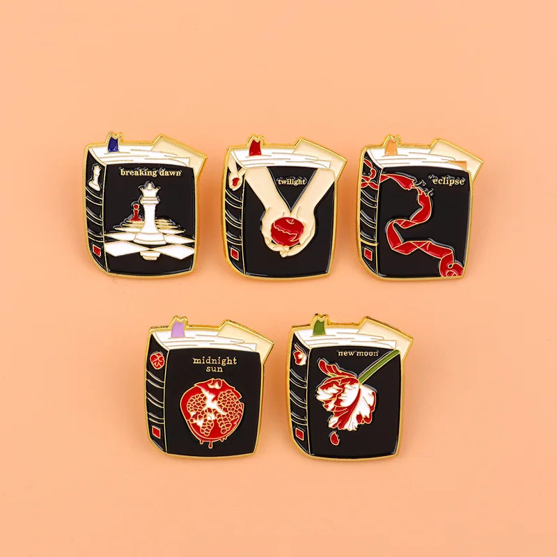 Twilight Enamel Pin TV Show Vampire Brooch for Women Backpack Clothing Accessories