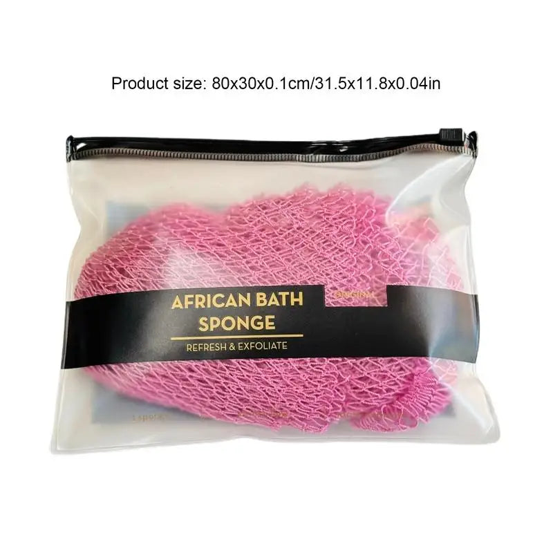 Reusable African Bath Net Sponge for Body Cleansing and Skin Smoothing
