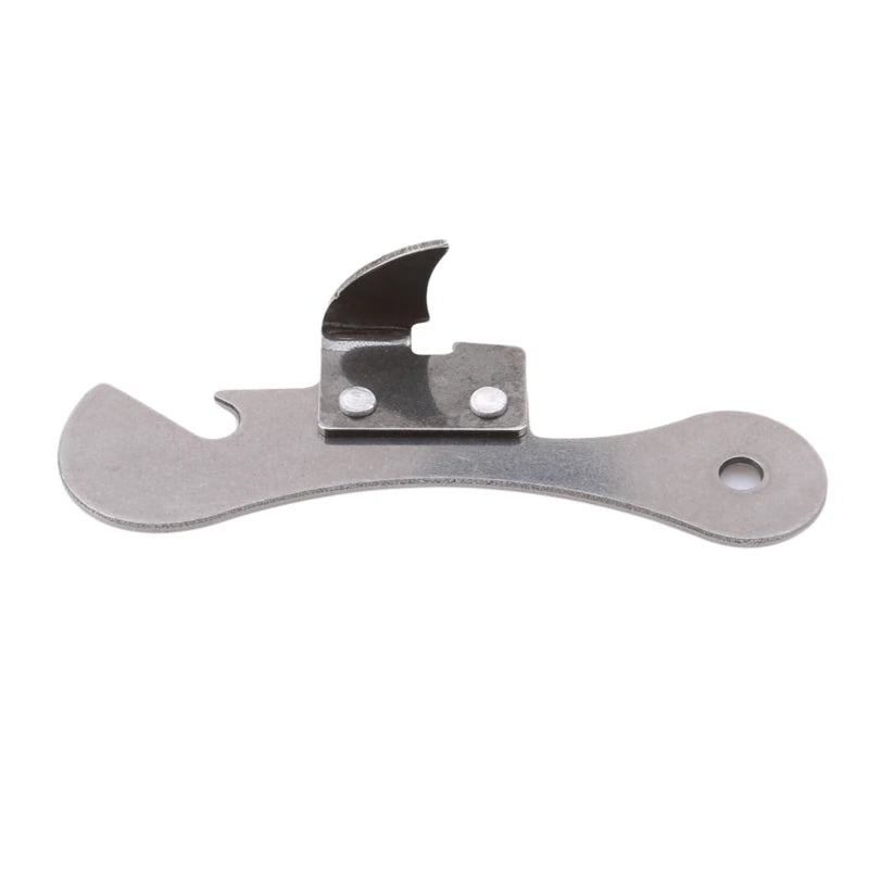 Stainless Steel Can Opener - Manual Jar and Tin Opener with Safety Side Cut