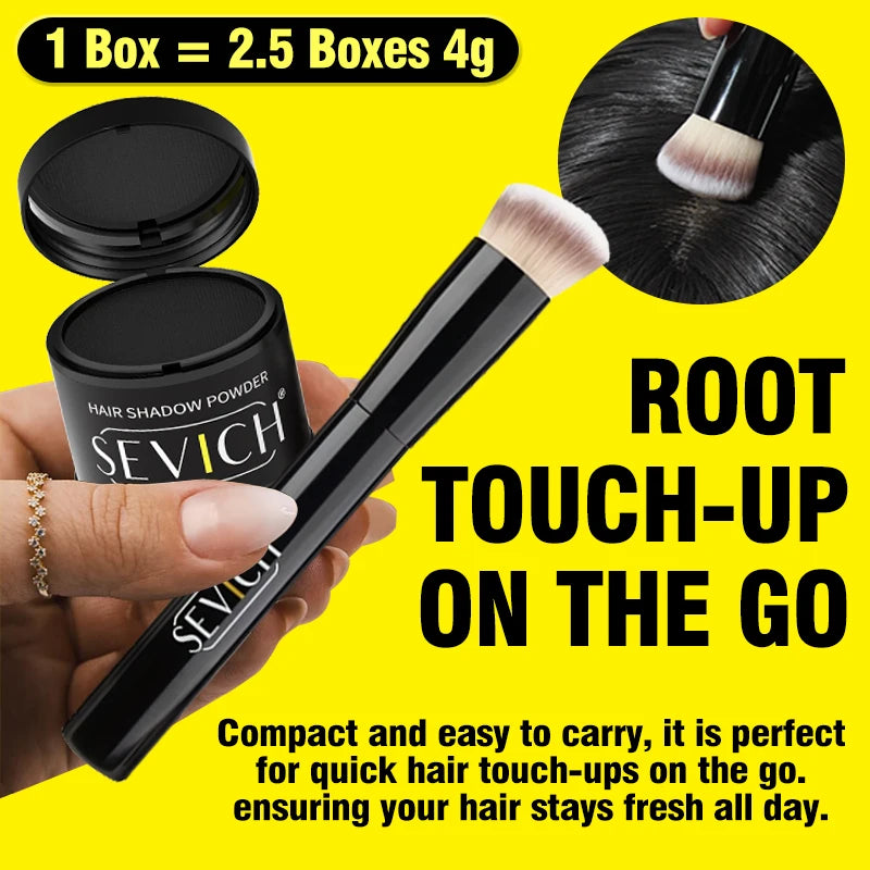Hairline Shadow Powder Kit with Brush - Root Cover Up & Hair Concealer, 10g