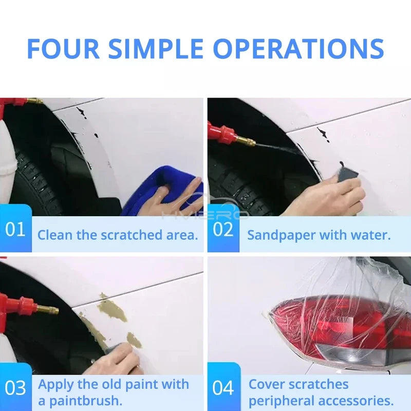 Car Scratch Repair Paint Pen Waterproof Touch Up Tool - 12ml Multiple Colors