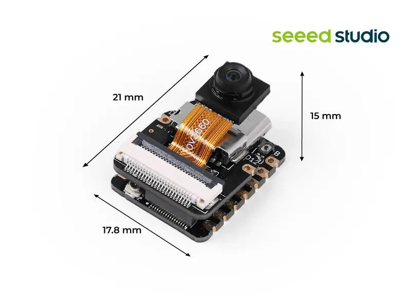 Development Board with ESP32-S3 Dual-Core Microcontroller, Camera & Microphone