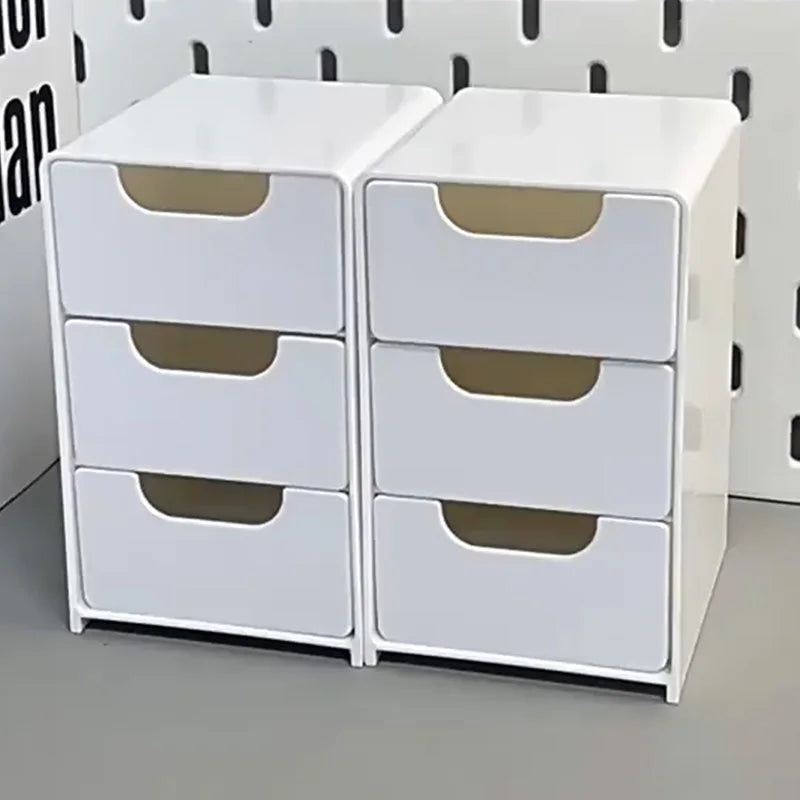 Desktop Jewelry Storage Box 3-Tier Organizer with Drawers, Large Capacity