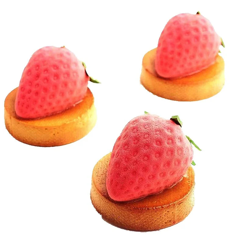 15 Cavity Strawberry Silicone Baking Mold for Cake Chocolate Decoration