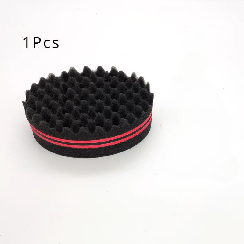 Oval Double Sides Twist Hair Sponge Brush for Afro & Braid Styling