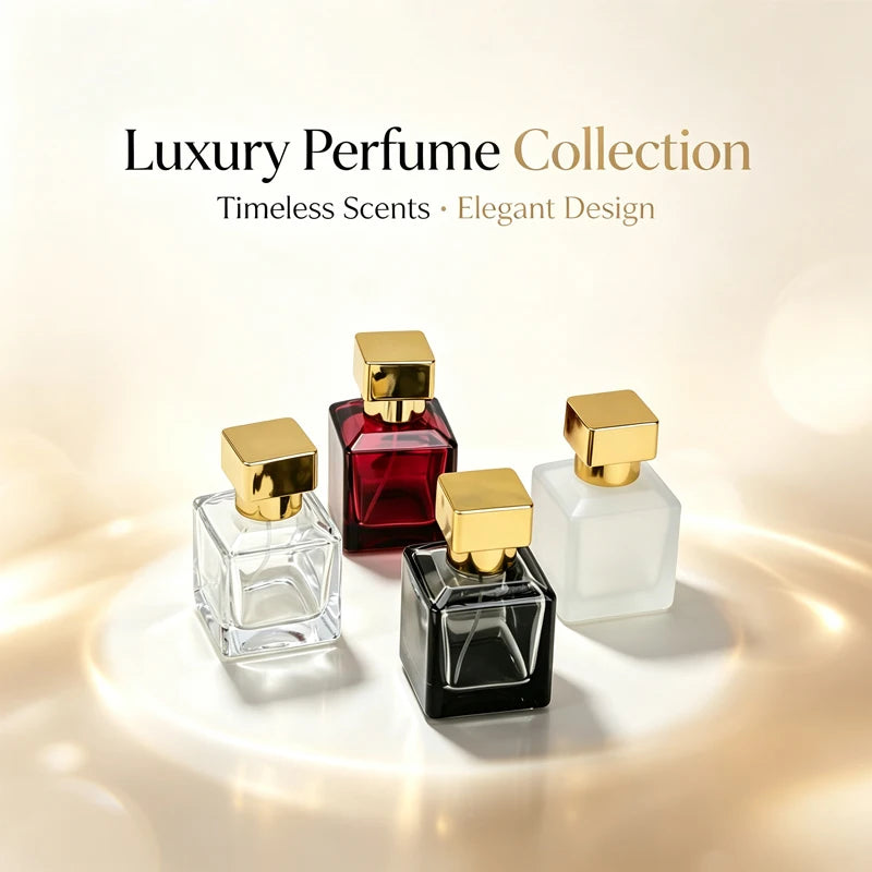 50ml High-End Glass Perfume Spray Bottle - Portable Travel Dispenser