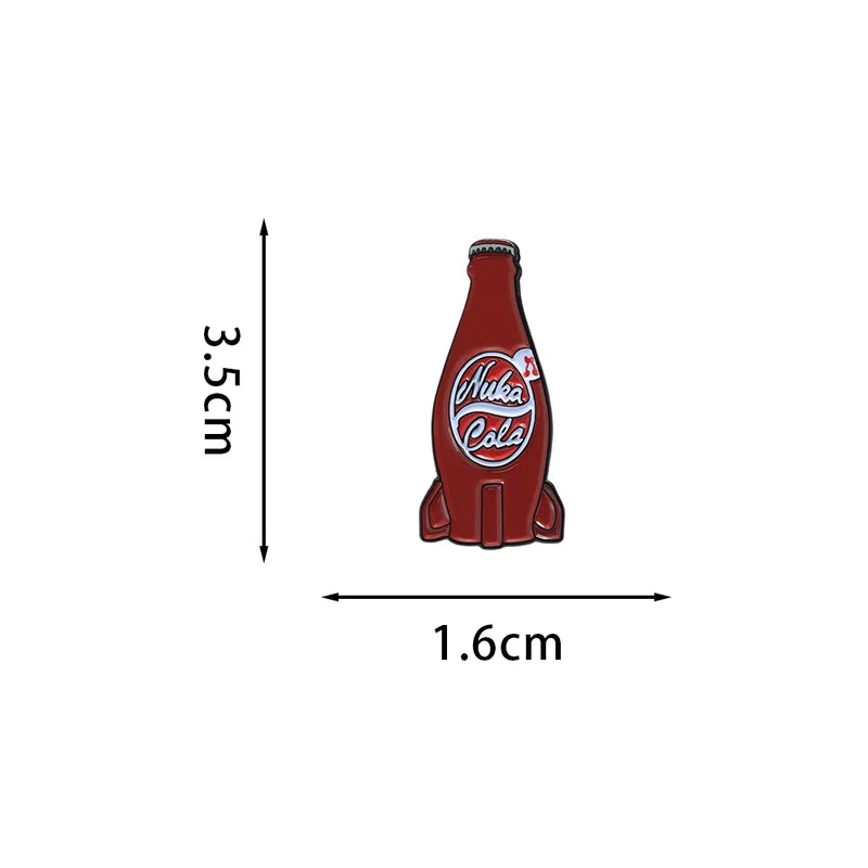 Game Elements Brooch Cola Logo Bottle Badge Enamel Pin Collectible Accessories