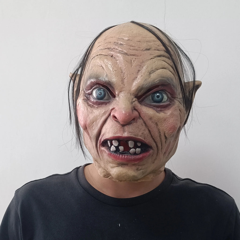 Gollum Latex Mask Cosplay Horror Mask for Halloween Party & Masquerade