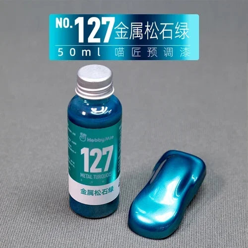 Pre-Mixed Oil-Based Metallic Paint for Model Building 50ml - DIY Hobby Tools