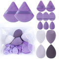 14Pcs Makeup Sponge Set Cosmetic Blenders & Beauty Egg Tools - Multi Color