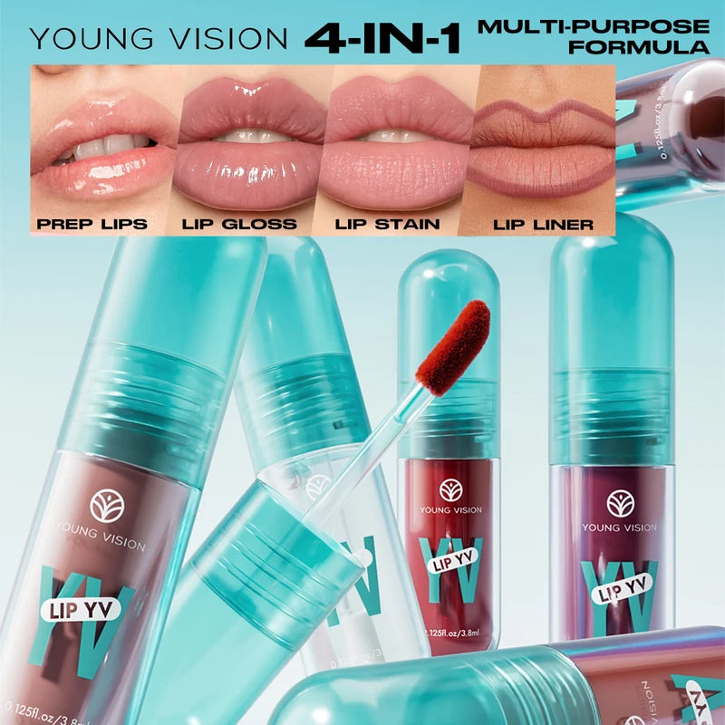 Long-Lasting Lip Stain with Avocado & Vitamin E - Moisturizing, Non-Sticky, Lightweight Lip Makeup