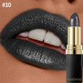 10 Color Glitter Lipstick & Lip Gloss Set - Waterproof Long Lasting Shimmer Pearlescent Lip Makeup