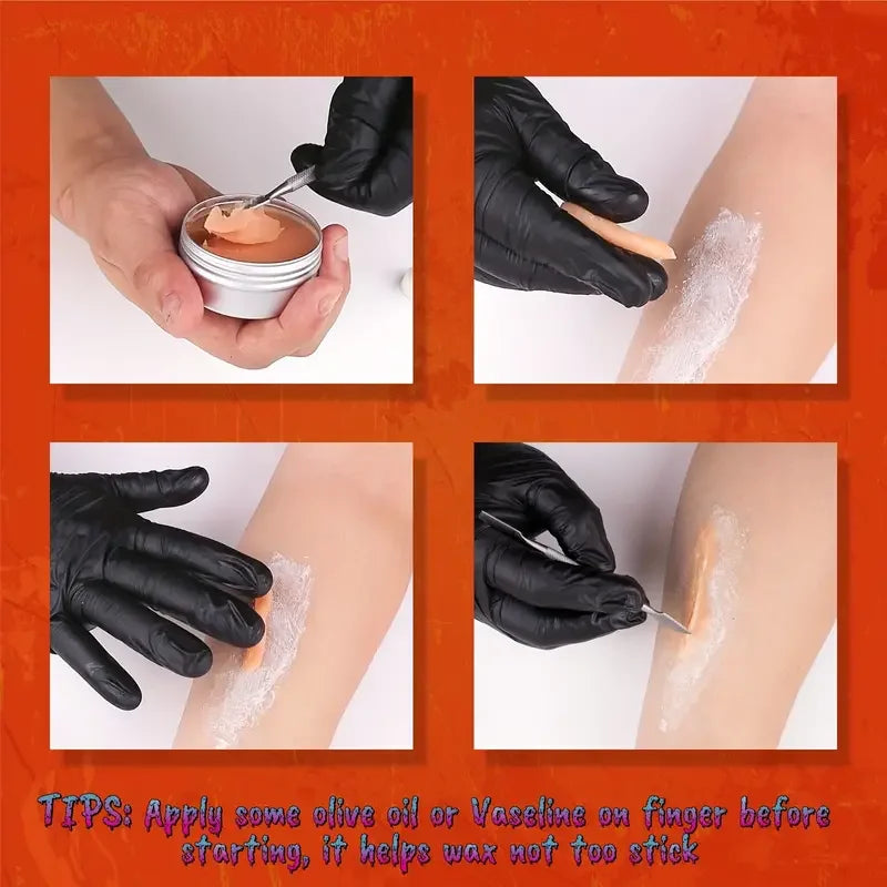 Special Effects Makeup Wax for Wounds & Scars Halloween Stage Body Face Paint
