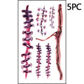 Halloween Scar Tattoo Stickers Waterproof Body Art for Cosplay & Parties