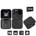 Dual SIM Flip Mini Mobile Phone with Call Record FM Radio & Voice Function