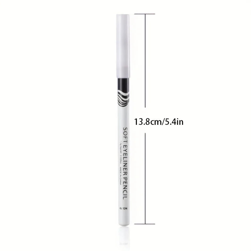 White Wooden Eyeliner Pen for Inner & Under Eyelid Makeup - Matte White