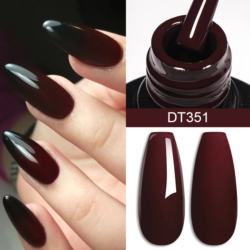 7ml Gel Nail Polish Kit - Semi-Permanent UV & LED Soak Off Varnish for Manicure