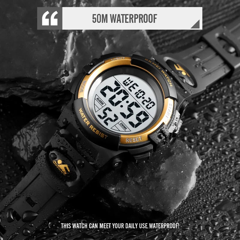 Kids Digital Sport Watch Waterproof LED Children’s Wristwatch - Multiple Colors