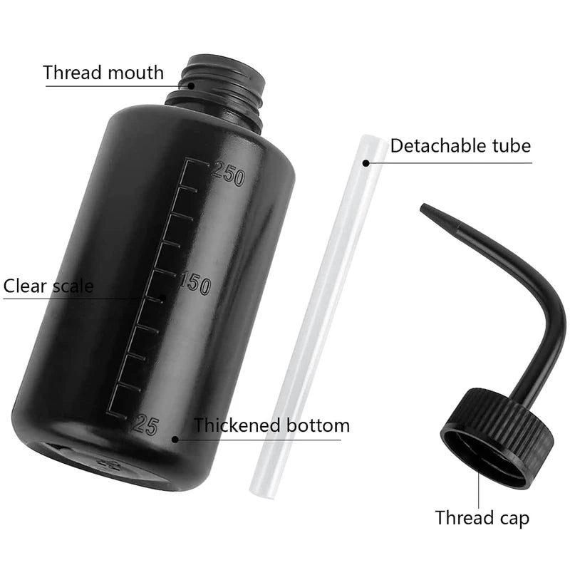Tattoo Spray Bottle 250ml/500ml Plastic Safety Wash Squeeze Bottles for Labs and Tattooing