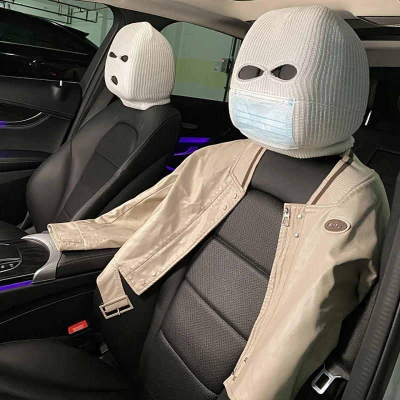 3 Hole Full Cover Car Seat Headrest Decor - Halloween & Christmas Fun
