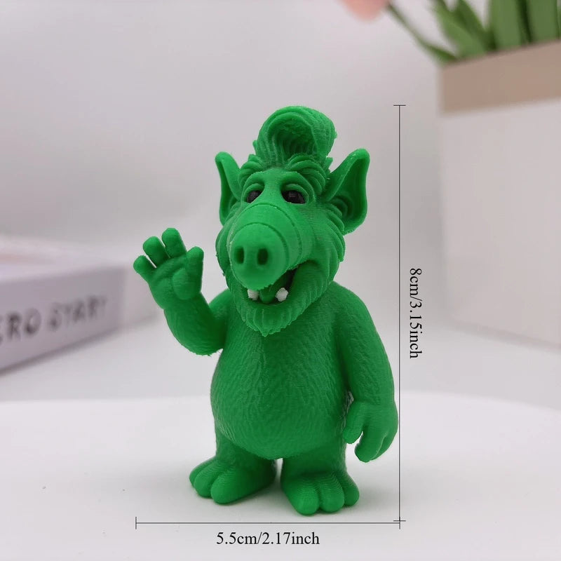 3D Alien Waving Decoration Ornament - Furry Garden & Home Sculpture