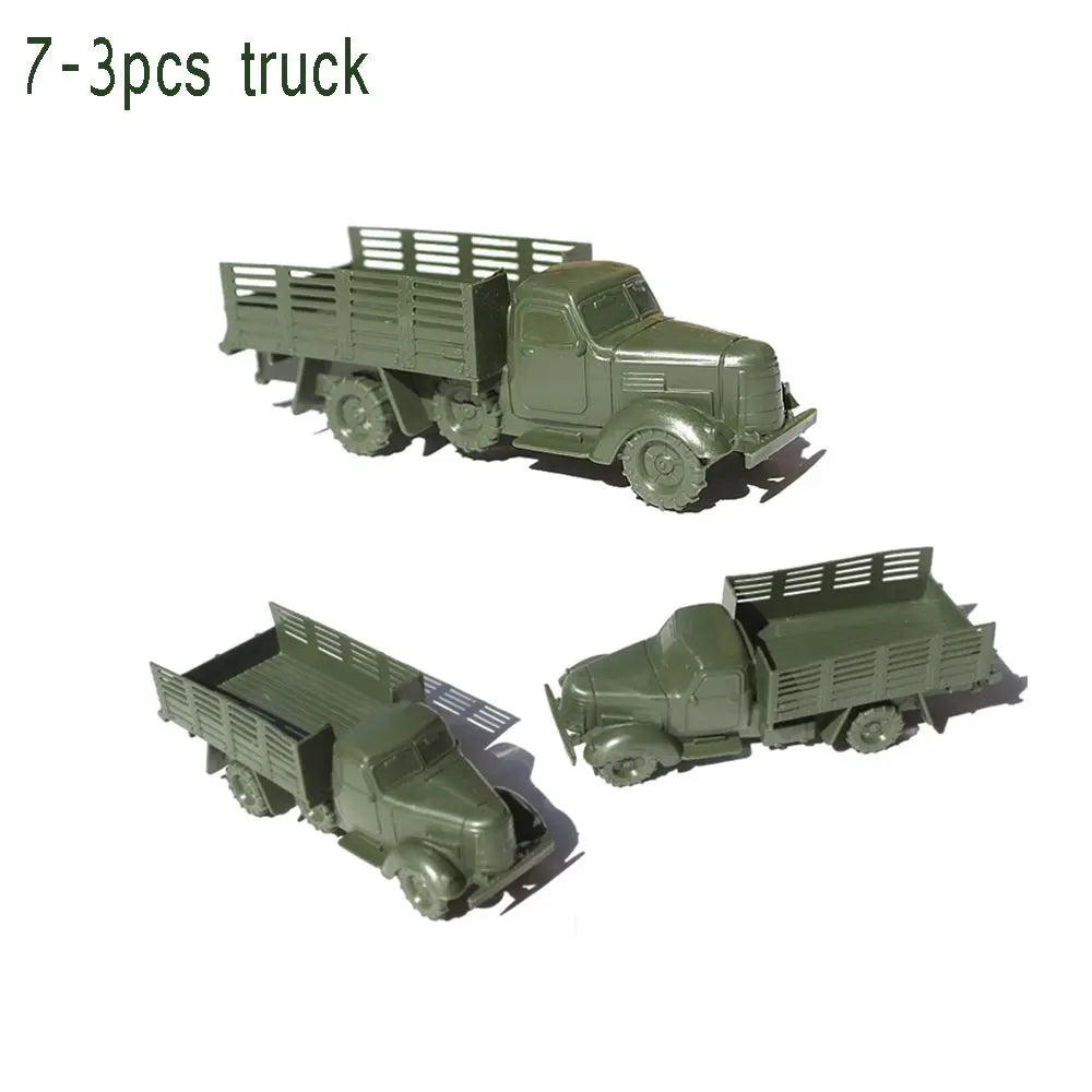100-Piece Plastic Army Soldier Figures Set with Vehicles & Accessories for Kids